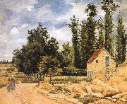 Camille Pissarro Pang Schwarz road map oil painting reproduction